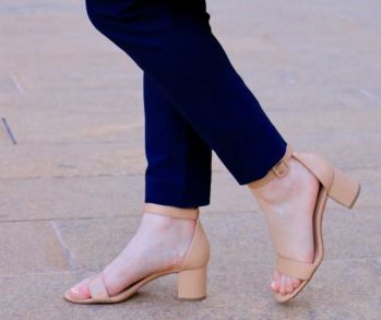 navy ankle pants